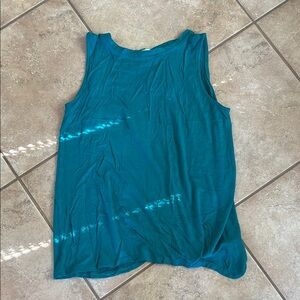 Vibrant Blue Sleeveless Relaxed Tank Top